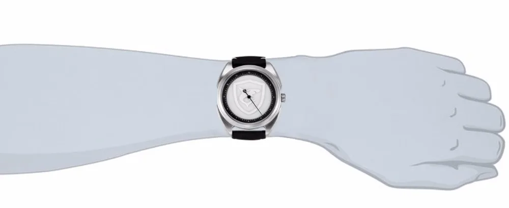 Collared Carpet Shark спортивные часы 3D белый логотип один простой час ручной дизайн кожаный ремешок кварцевые мужские часы Reloj Hombre/SH575