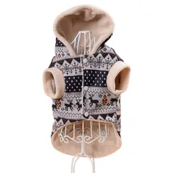 Зима мягкая флисовая одежда для собак мелких собак Pet Одежда Щенок костюмы пальто с капюшоном Одежда для собак Y6