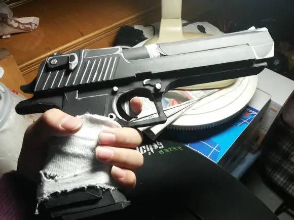 3D бумажная модель 1:1 пустыня Орел Бумажная модель пистолет DIY отправить 4 цвета сцепление
