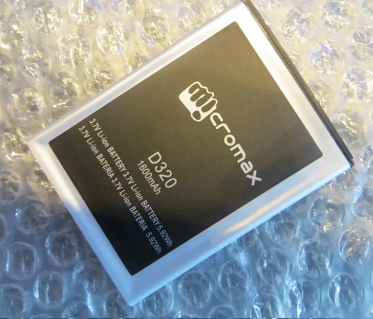 For D320 MICROMAX D320 mobile phone battery, MICROMAX D320 1600MAH Mobile Phone Li-ion Battery Replacement