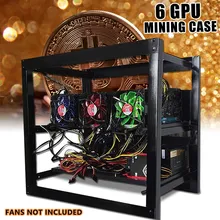 S SKYEE 50x50cm Miner Frame Bracket Open Air Mining Miner Frame Rig Case Bracket 6xGraphics Card