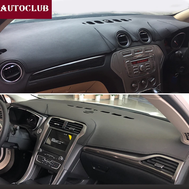 Кожаный коврик для приборной панели Ford Mondeo 2006-2019 козырек от солнца 2008 2009 2010 2011 2014