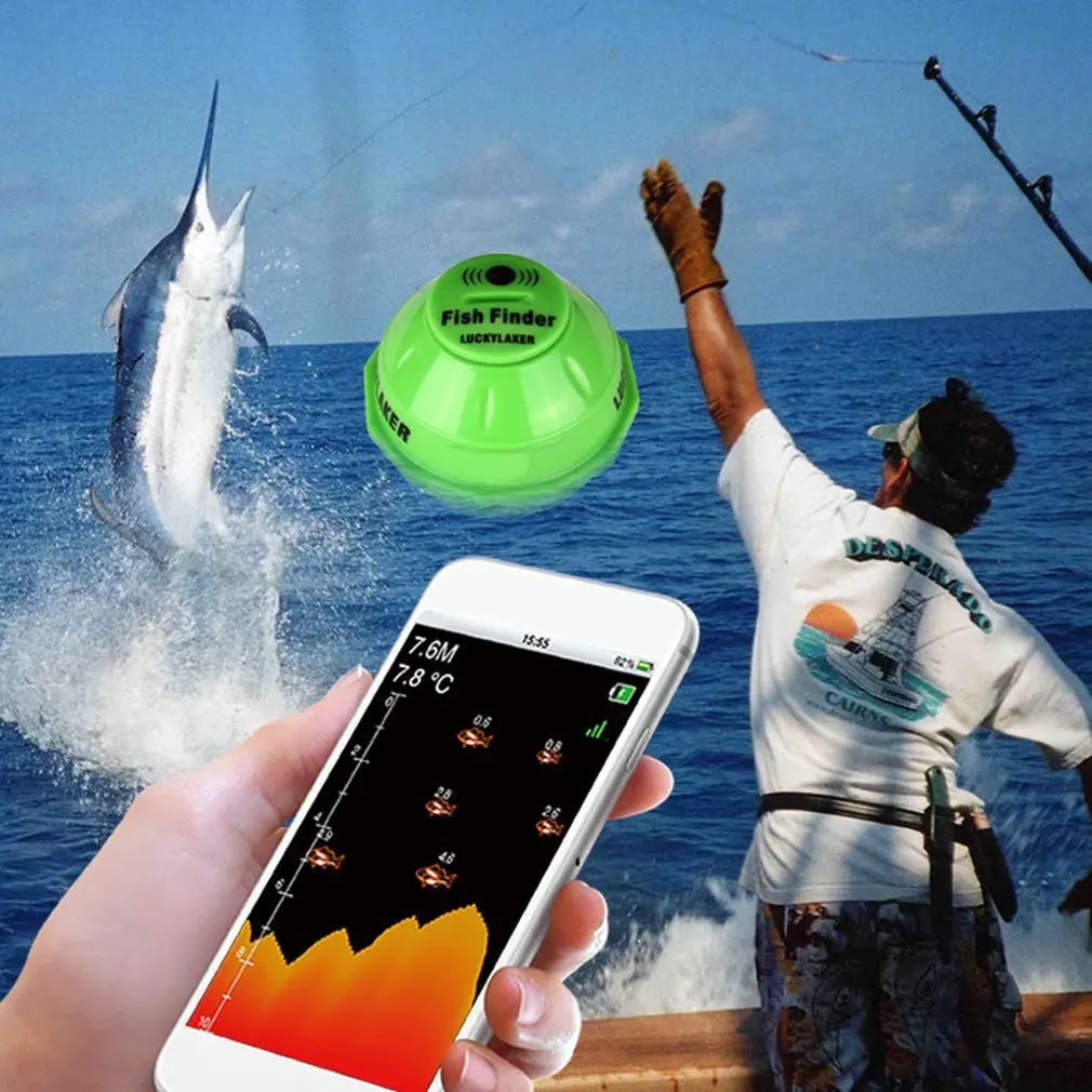 Fish Finder Sonar Wireless WIFI 50M/130ft Sea Fish Detect Finder