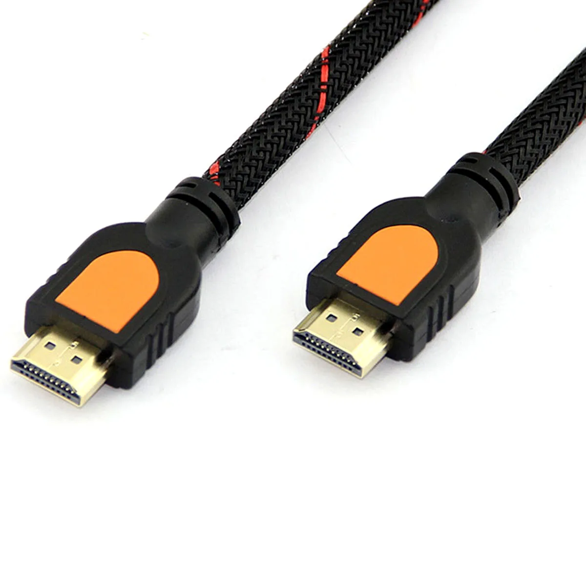 1 фут короткий кабель HDMI для HD tv 3D 1080p One Feet HDMI 1,4 Плетеный золотой