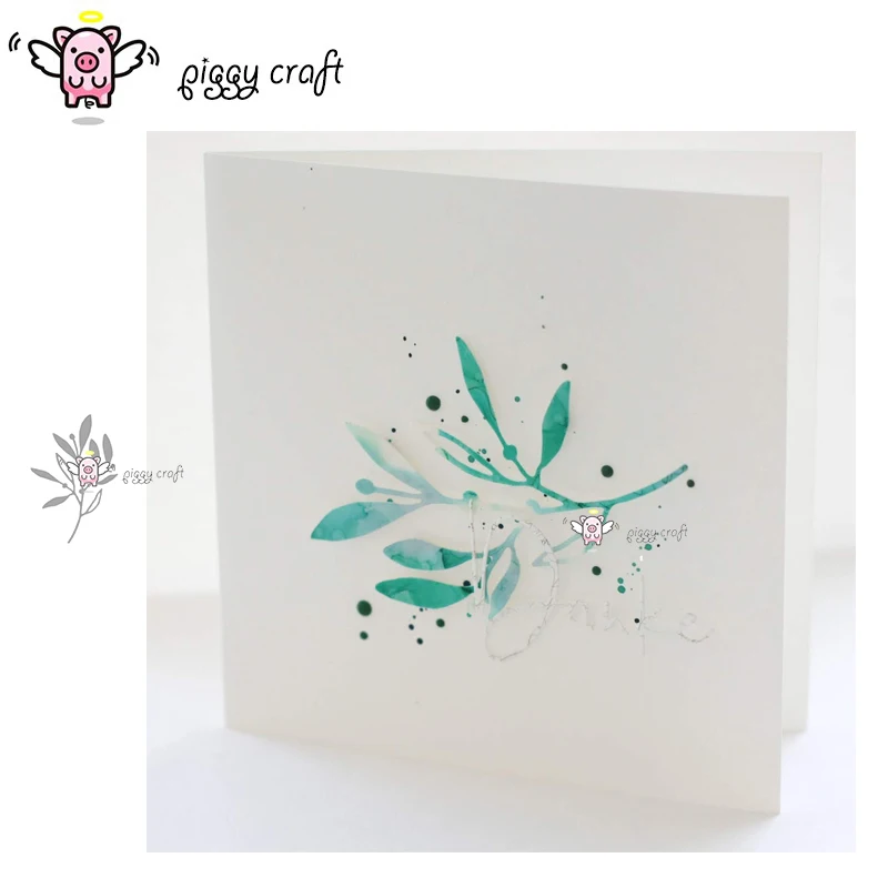 

Piggy Craft metal cutting dies cut die mold Flower leaf decoration Scrapbook paper craft knife mould blade punch stencils dies