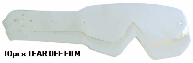 10pcs lot professional motorcycle goggles tear off films for tear off