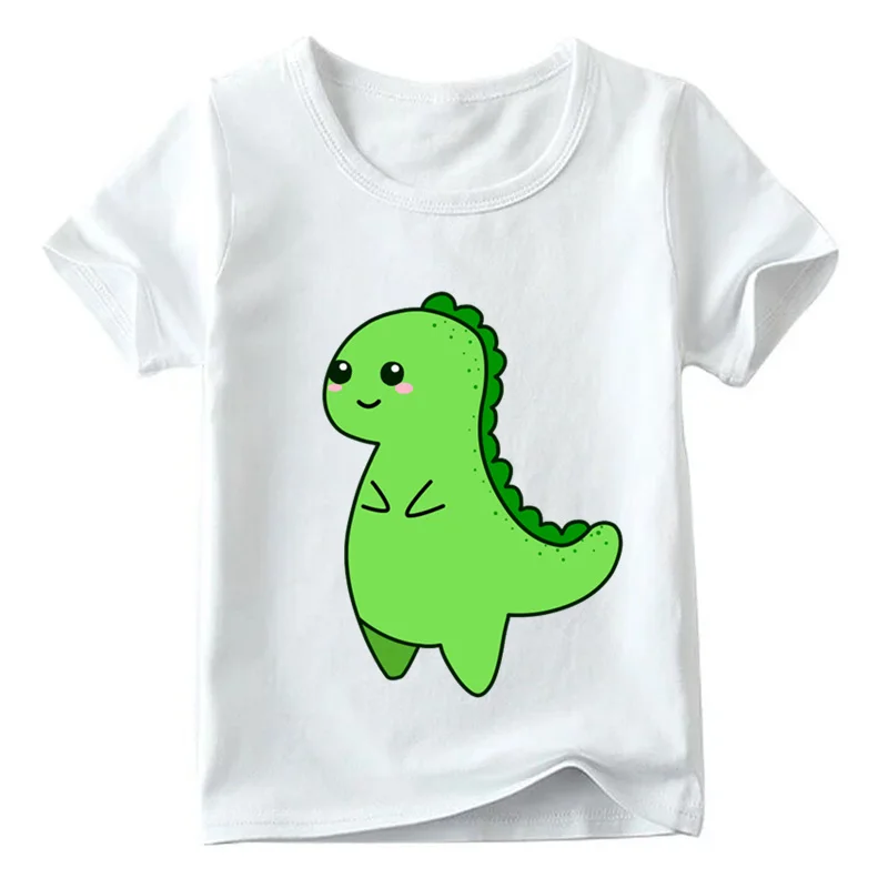 

2019 Children Kawaii Cute Dinosaur T-rex Funny Tshirt Baby Boys/Girls Cartoon T-shirt Kids Summer Short Sleeve Clothes,HKP2410