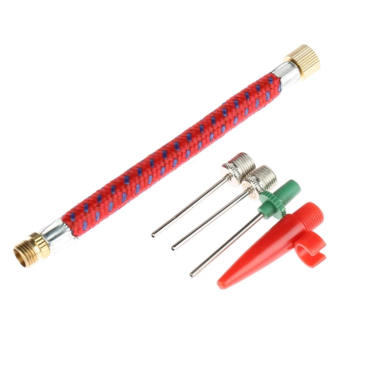 1 set Bike Tyre Hand Air Pump Inflator Replacement Hose Tube Rubber For