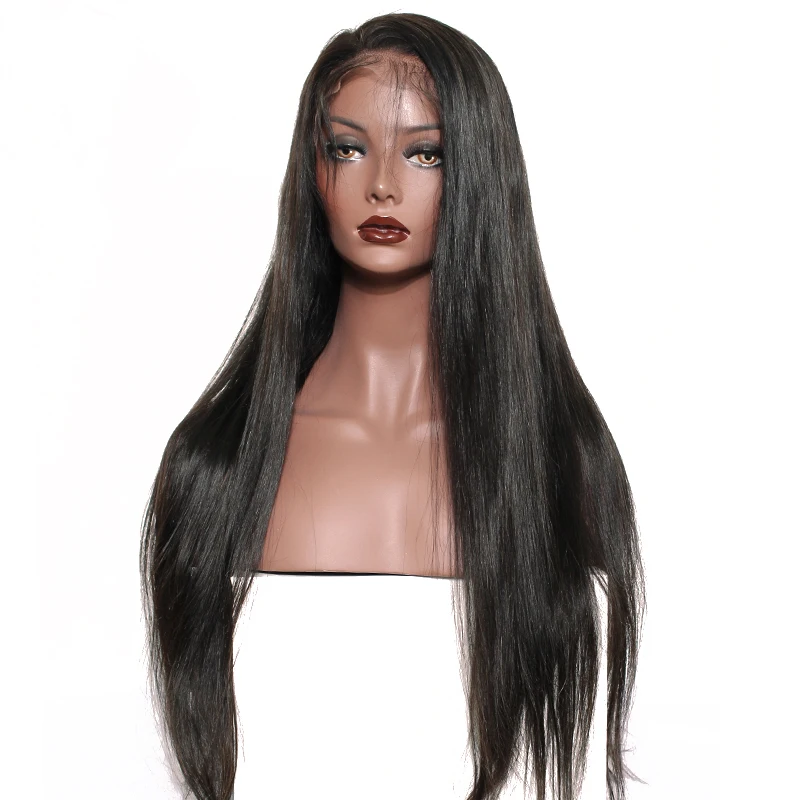  Glueless Straight Full Lace Human Hair Wigs Transparent Lace Bob Wig For Women Pre Plucked With Bab