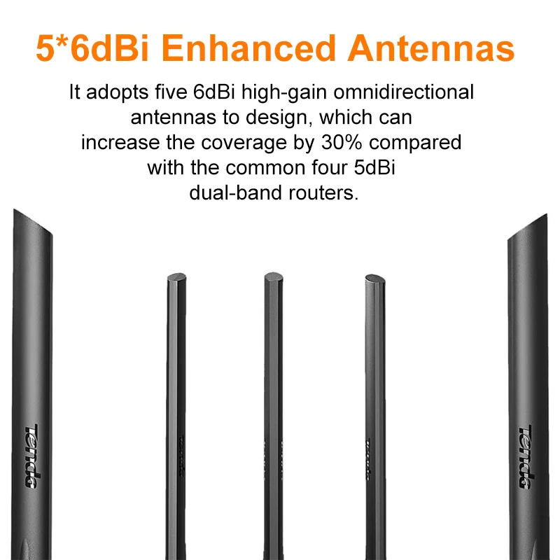 RU/ES Tenda AC11 маршрутизатор Wi Fi ретранслятор Gigabit 2 4/5G беспроводной