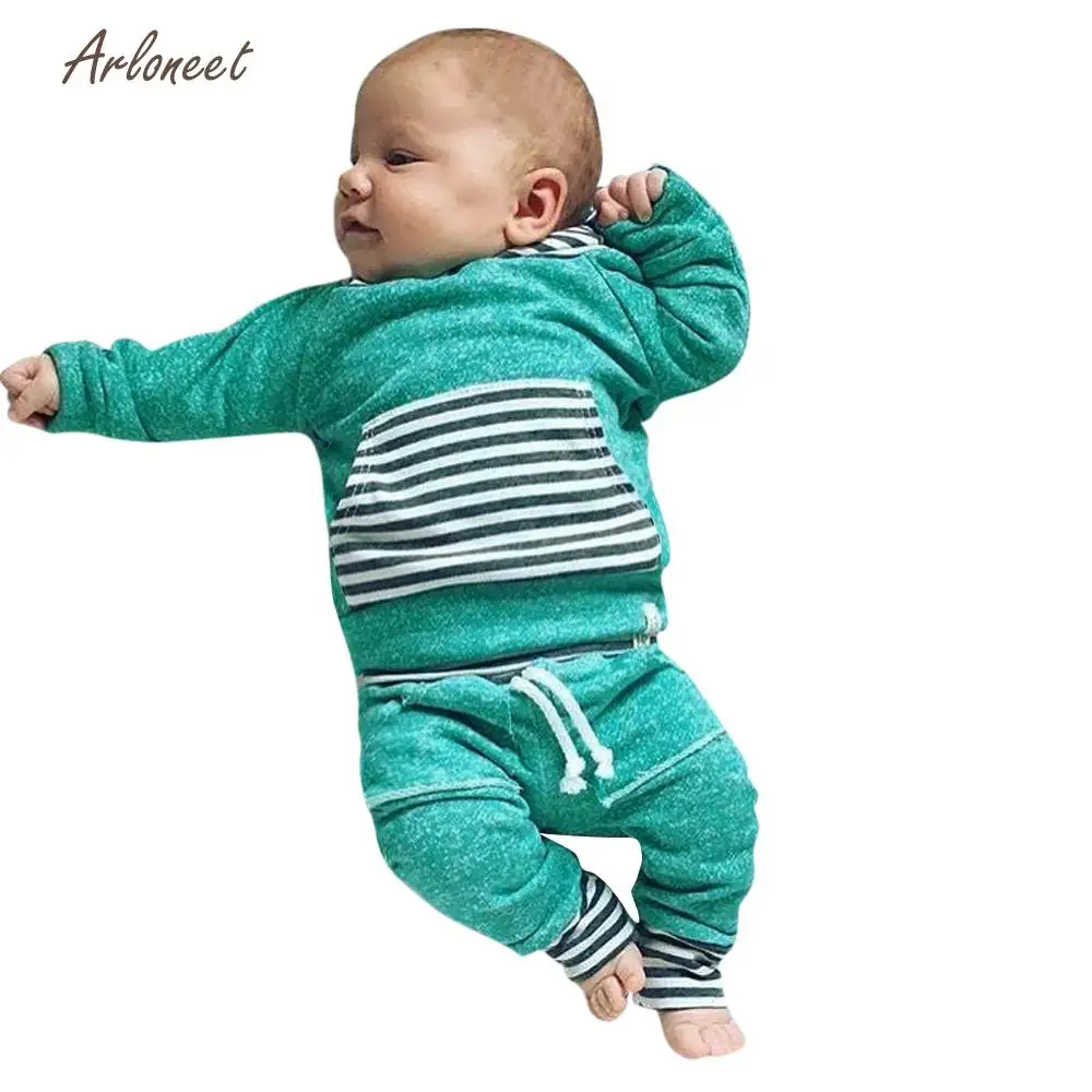 ARLONEET Children's Sets girls clothes Cute boys clothes fashion kids boys clothes Kids Baby Boys&Girls Warm Hooded Tops DEC26