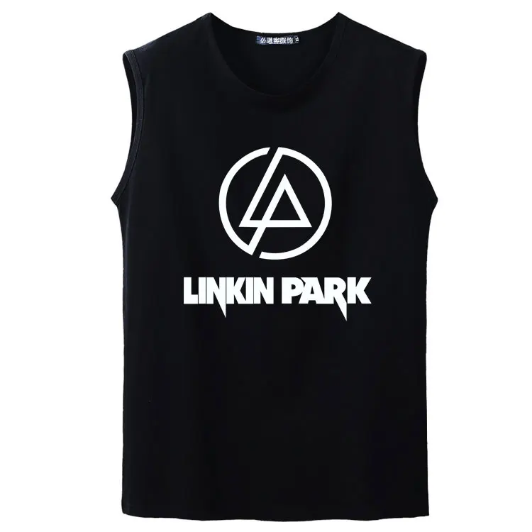 Модный мужской linkin park музыкальный концертный Бодибилдинг Топ без рукавов майка
