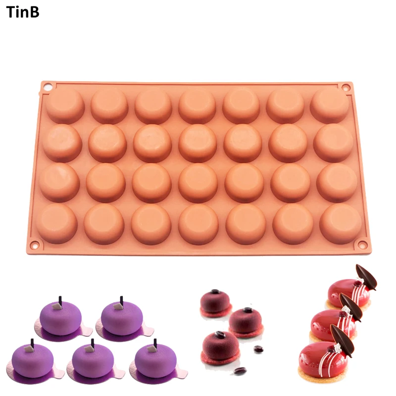 

New Silicone Mold For Cake Pastry Baking Round Jelly Pudding Soap Form Ice Cake Decoration Tool Chocolate Bread Biscuit Mould