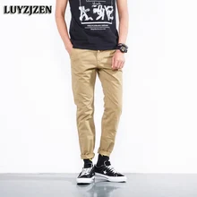 Повседневное брюки карго Для мужчин модные военный комбинезон для Для мужчин больших размеров Размеры длинные штаны узкие Тип брюки высокое качество F39
