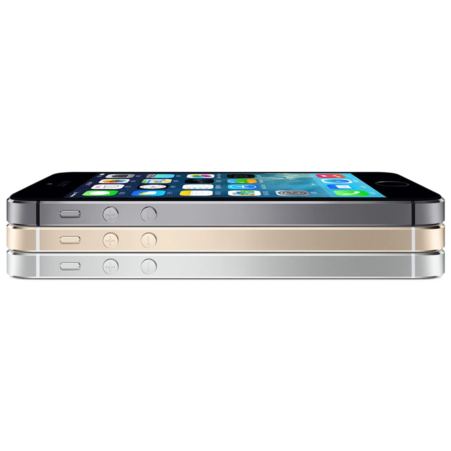 Unlocked Apple iPhone 5S 16GB / 32GB / 64GB ROM IOS phone White Black Gold GPS GPRS A7 IPS LTE Cell phone Iphone5s