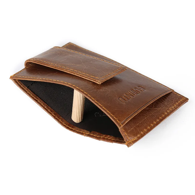 GUBINTU первый слой кожаный бумажник унисекс винтажный держатель для карт мини карман для монет кошелек тонкий коровьей карты посылка клатч кошельки