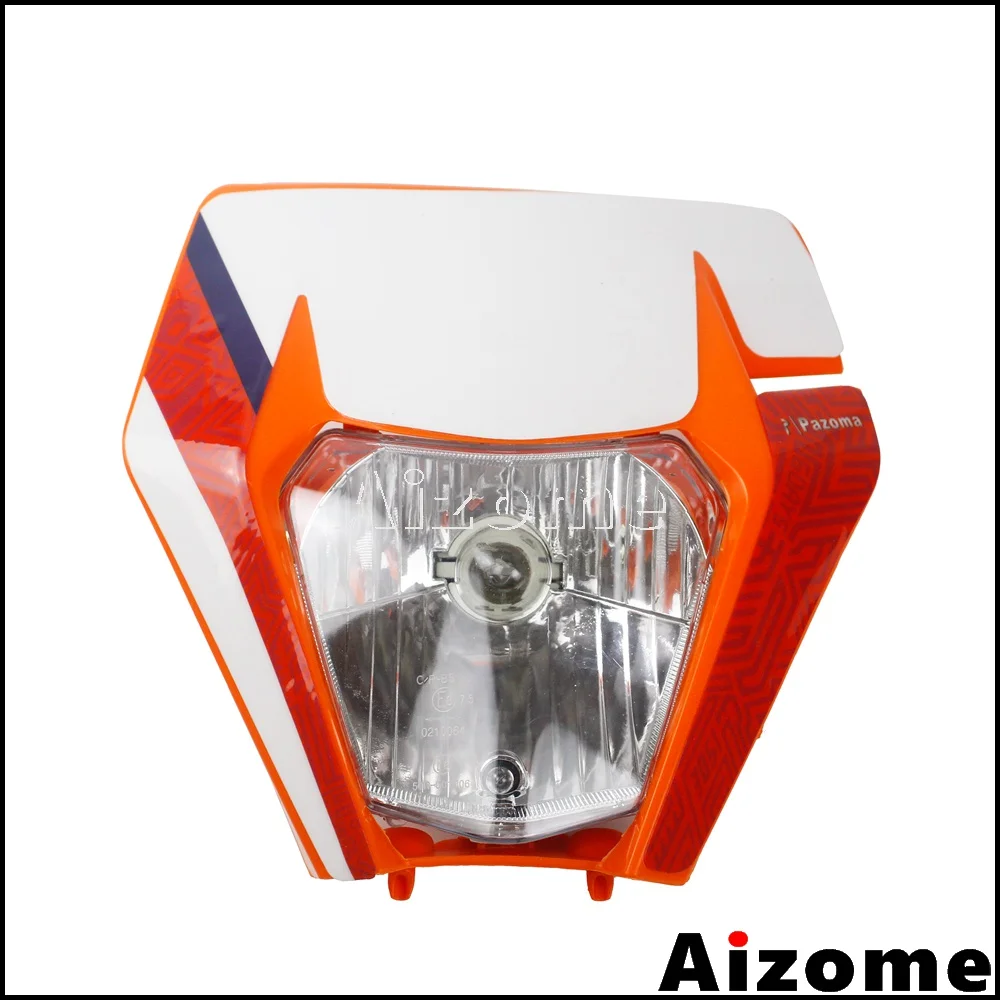Оранжевый Универсальный Enduro обтекаемые фары для XC EXC250 350 XCF 300 500 W 450 EXC F шесть дней