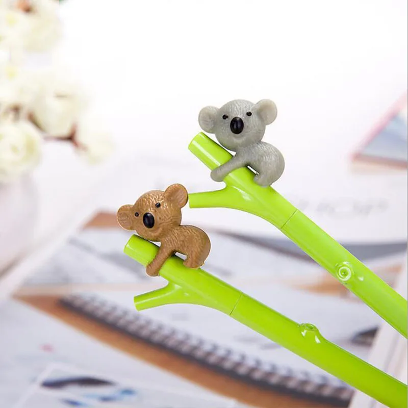 

0.38mm Creative Cartoon Cute Koala Tree Branch Black Ink Gel Pen Pen Tool Writing School Stationery Boy Girl Supplies Gifts