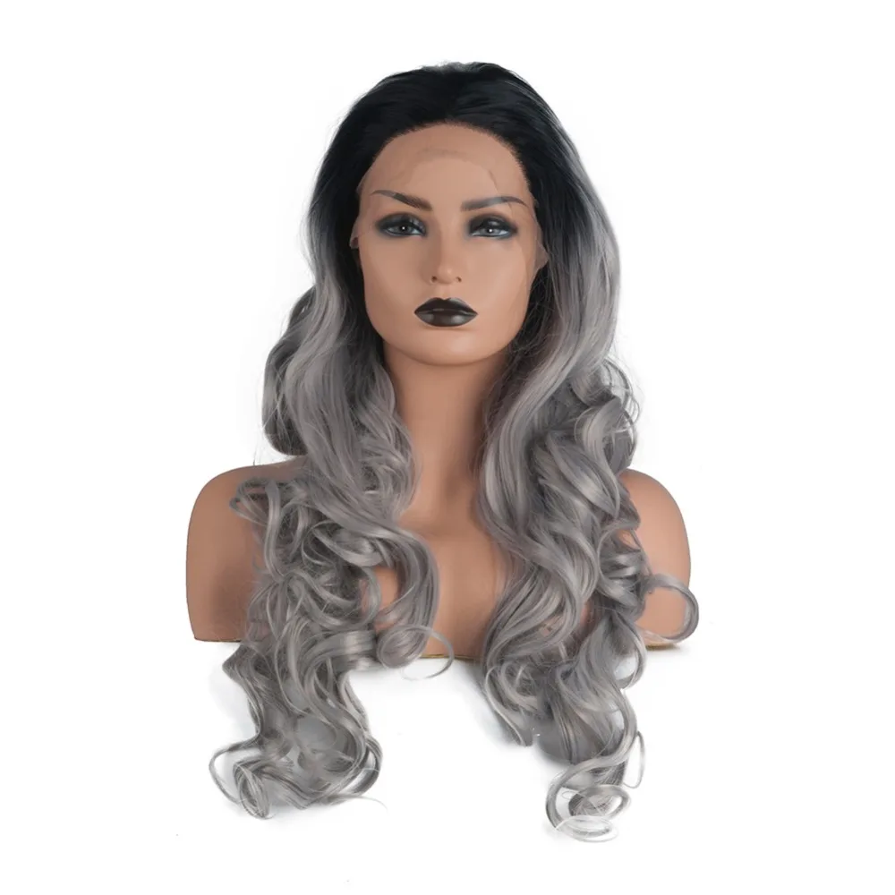 ombre grey lace front wigs (1)