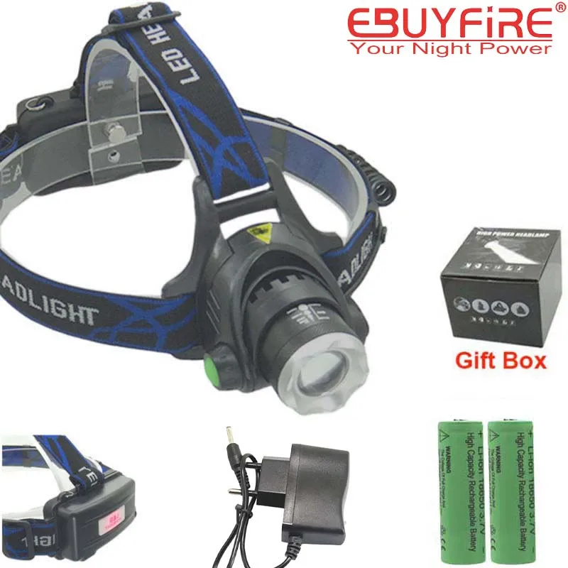 Buy 18650 Headlight Led Headlamp XM L T6 Zoom