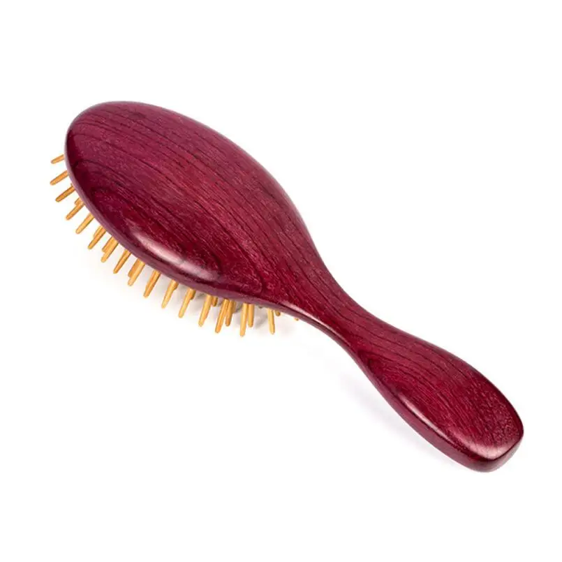 TREESMILE 1 шт. фиолетовый сандаловое дерево Антистатическая головная щетка для здоровья Изысканная деревянная расческа для волос Инструменты для укладки волос щетка для волос Массажная расческа