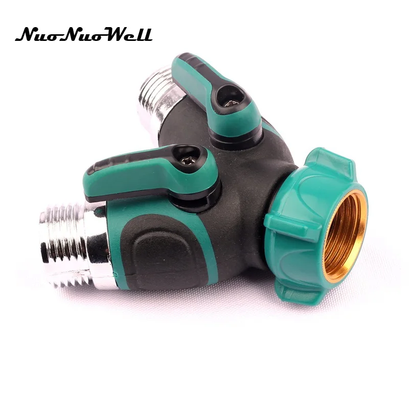 3/4" Y Connector Three Way Valve Quick Coupling Metal Faucet Connectors