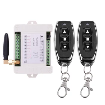 

12V 24V 36 10A Motor Remote Control Switch Motor Forwards Reverse Up Down Stop Door Window Curtain Wireless TX RX Limited Switch