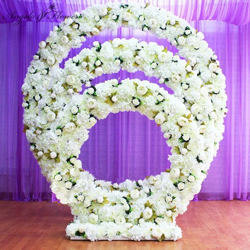 1 Set Wedding Arch + Silk Artificial Flower Diy Party Hotel Wedding