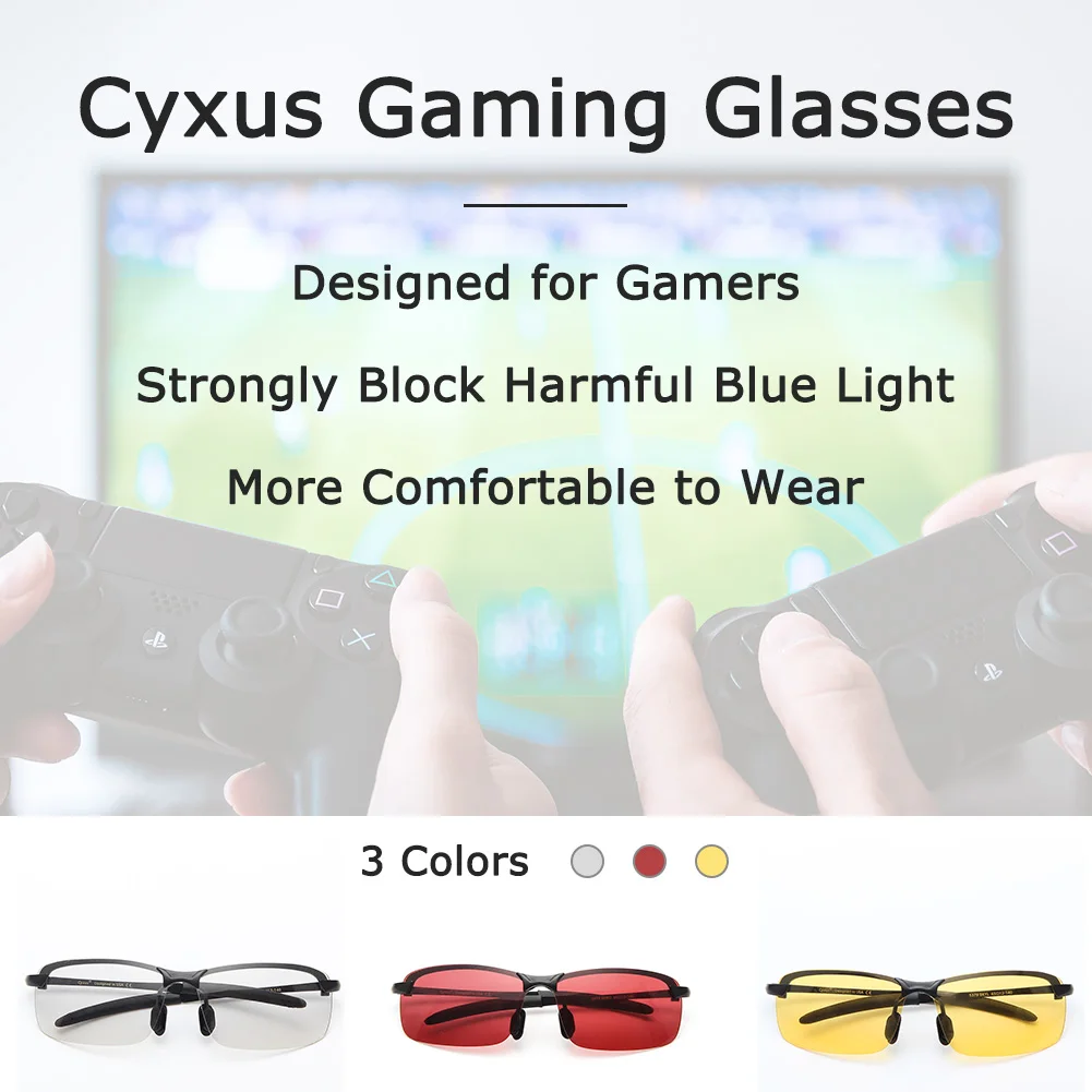 Cyxus игровые очки Blue Light Blocking уменьшают нагрузку на глаза для геймеров-8379