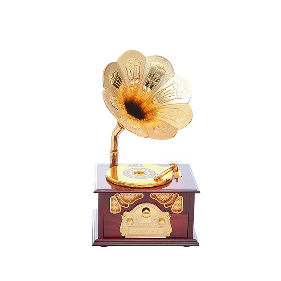 Music Box European Child Daughter Gift Birthday Gift Home Decoration Luxury Clockwork Type Music Box Wedding Room Decoration (2)