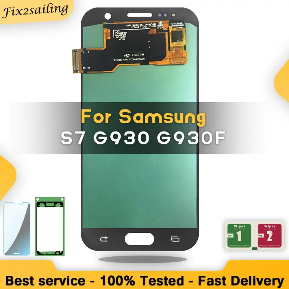 ЖК дисплей 5 1 ''SUPER AMOLED для Samsung Galaxy S7 G930 G930F с сенсорным экраном и дигитайзером в