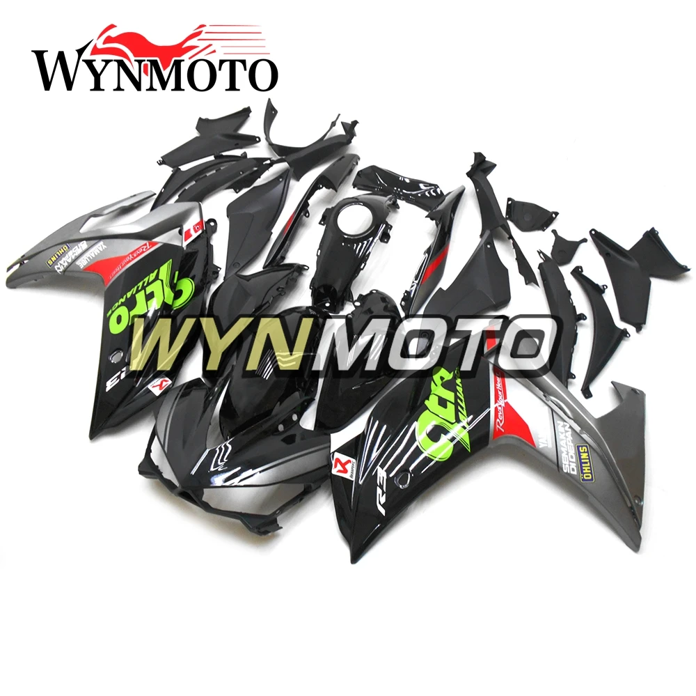 

Full ABS Injection Plastics Fairings For Yamaha R25 / R3 Year 2015 - 2016 15 16 Motorcycle Fairing Kit Bodywork Black Green