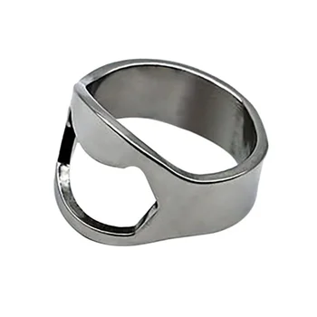 

Outdoor gadgets creative ring beer bottle opener stainless steel multi-function metal bottle opener