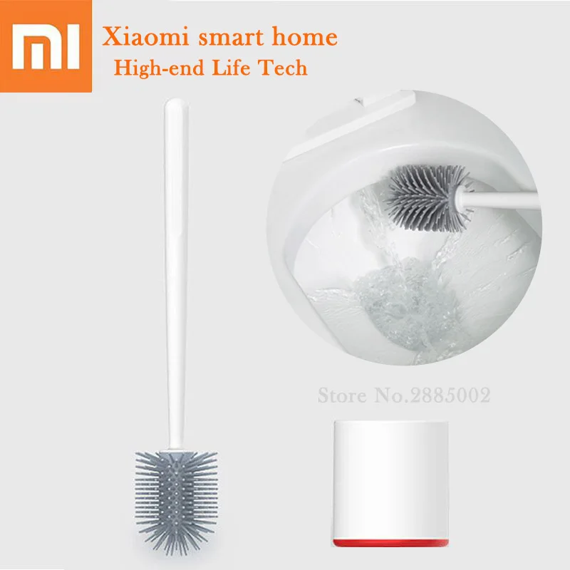 

Xiaomi Mijia Storage Toilet Brush Vertical Cleaner Set Silica Gel Soft Glue Bristles Cleaning Tool For Bathroom WC Accessories