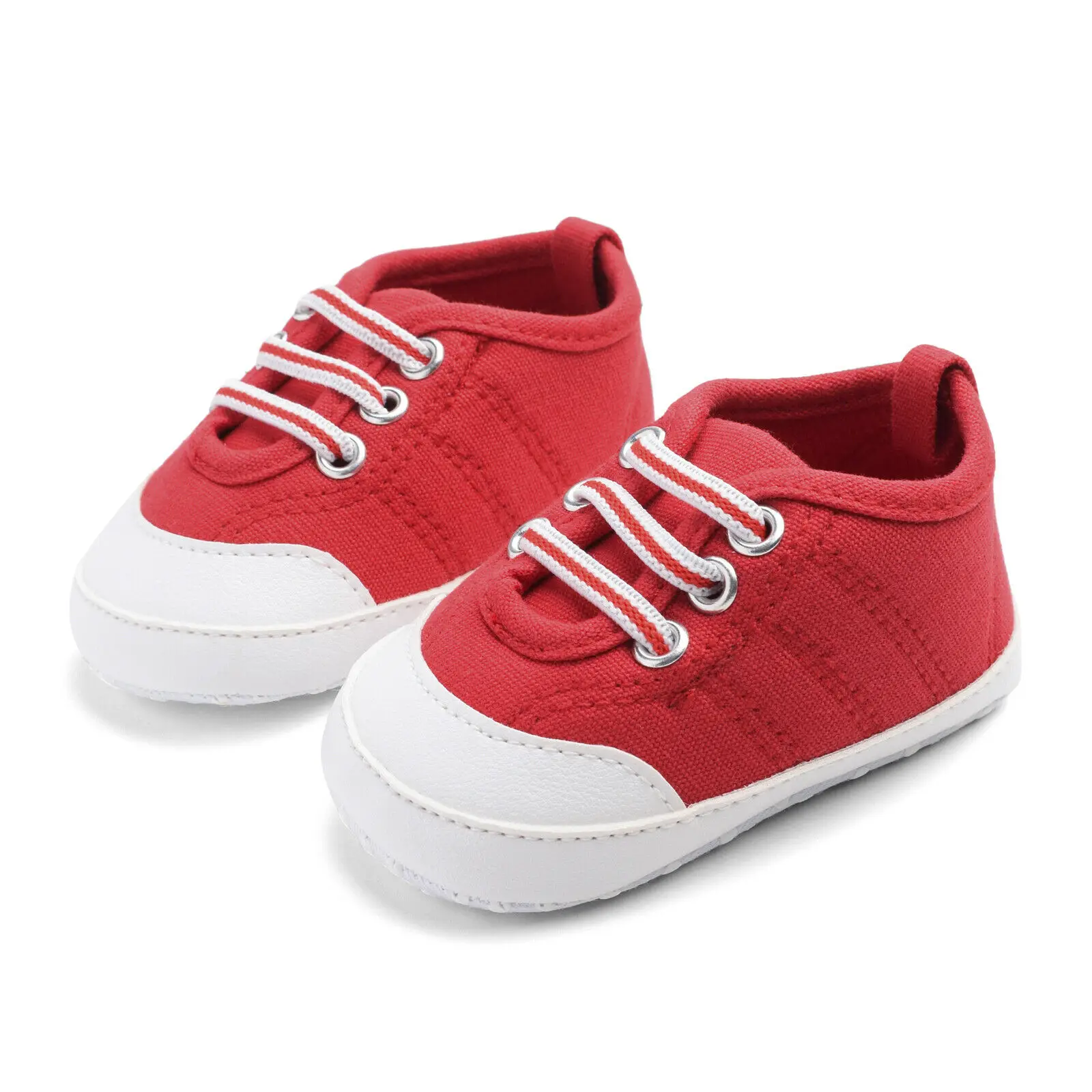 Детская летняя обувь для новорожденных, детская обувь для маленьких девочек, обувь для малышей с мягкой подошвой, одноцветная обувь для начинающих ходить 0-18 м - Цвет: Красный