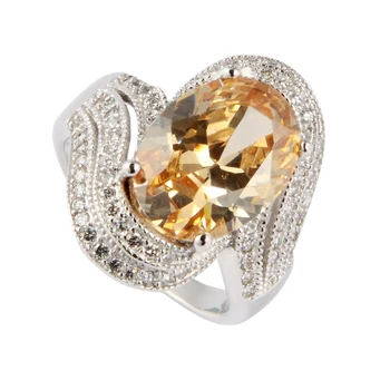

Eulonvan vintage wedding 925 sterling Silver fashion rings jewelry for women career champagne Cubic Zirconia S-3811 size 6 7 8 9