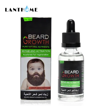 

2pcs Natural Organic Beard Oil Balsam Wax Hair Loss Conditioner For Fast Beard Growth Essence Hair Tonic Gentlemen Beard Care