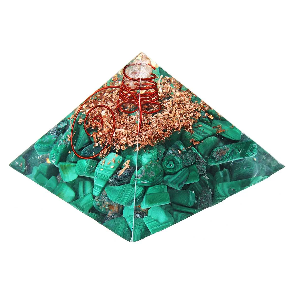 6,5 см Halo Energy конвертер Orgonite пирамида, символизирующая Любовь приносит удачу Смола украшения Ремесло orgone счастливые подарки - Цвет: 3