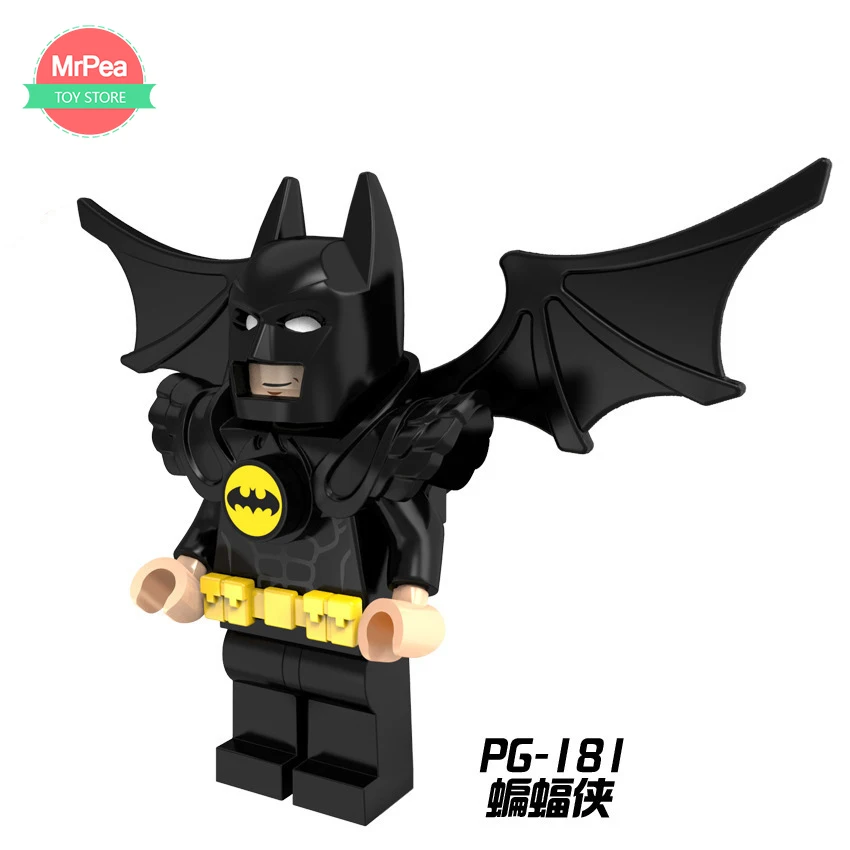 Single sale Super Heroes Batman Batgirl Bathrope Marve Compatible With LegoINGly Building Blocks Toys Figures for Children 30