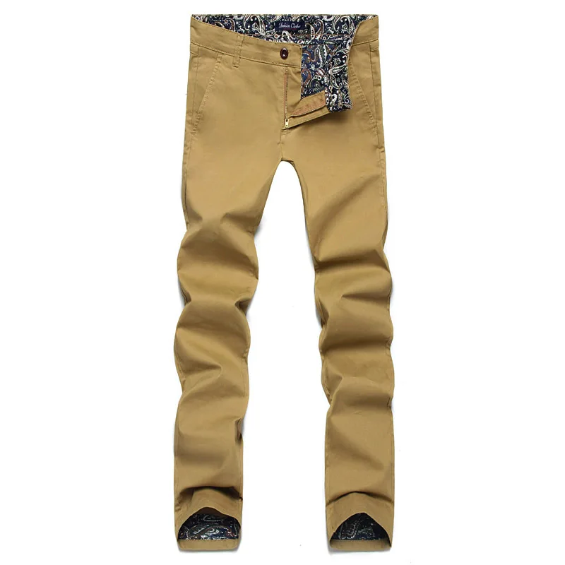 Men Pants 2018 New Spring Fashion Casual Men Pants Slim Fit Business Design men trousers High Quality Cotton Pants Army 28 - 46