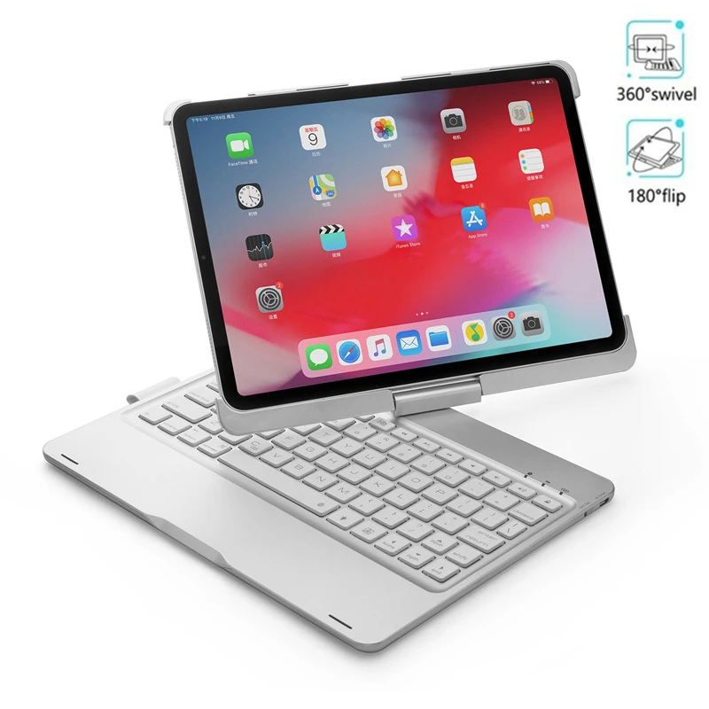 Беспроводной чехол-клавиатура с Bluetooth для iPad Pro11, смарт-планшет, ультра-тонкий чехол с функцией автоматического сна, умный чехол, клавиатура для планшета Rotatio