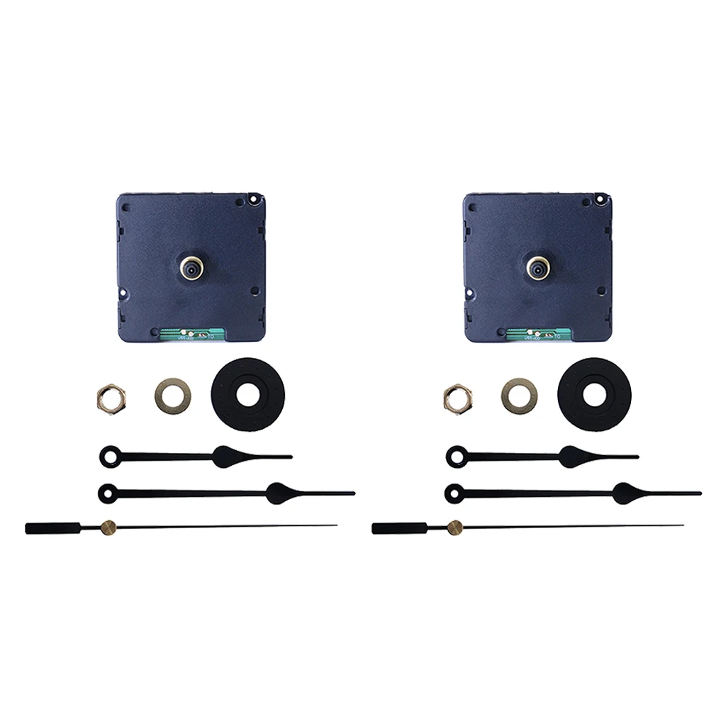 2Pcs HR1688 Axis 14mm Quartz Wall Clock Jump Second Radio Clock Movement DIY