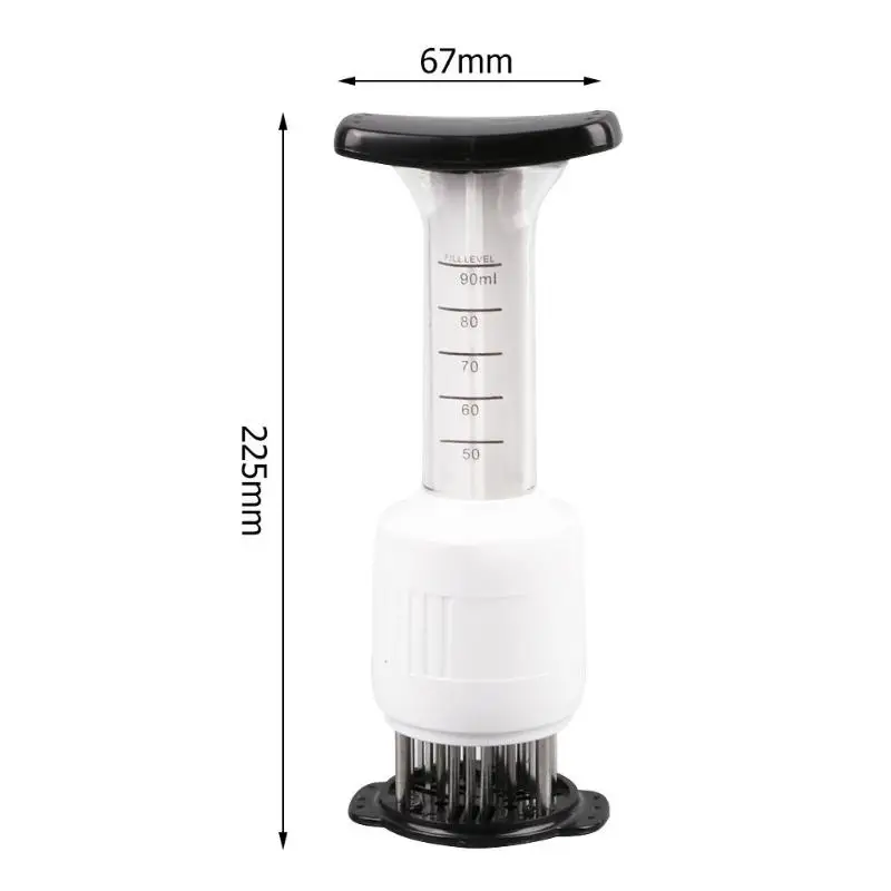 Инъекции тип иглы Мясо Tenderizer профессиональный ручной инъекторы мяса для инъекций свежего мяса кухонные инструменты для приготовления пищи
