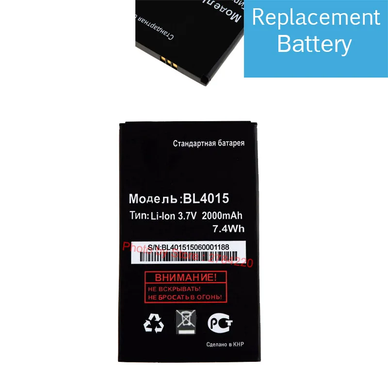 

2500mAh 100% New BL4015 Battery For Fly IQ440 Energie BL4015 Bateria Batterie Baterij Cell Mobile Phone Batteries