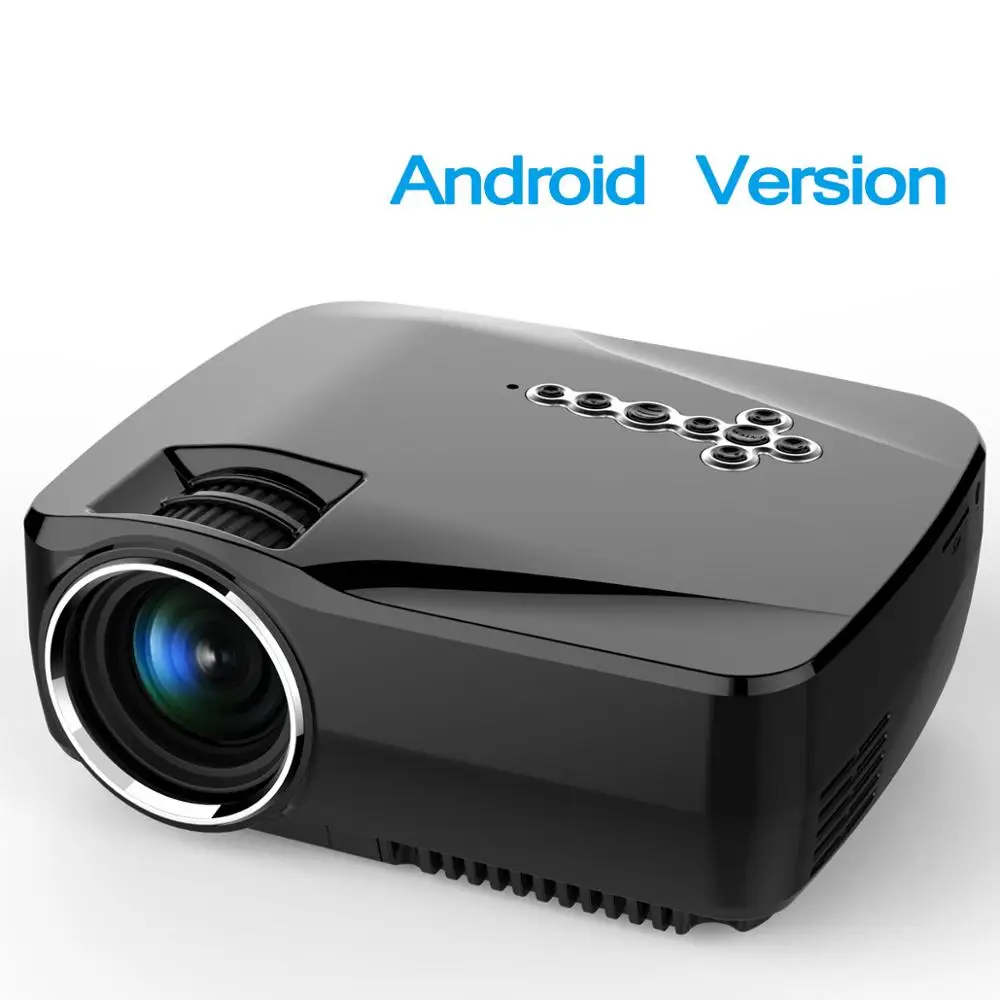 Crenova Android проектор с поддержкой wifi bluetooth 4K* 2K видео проектор для домашнего кинотеатра кинопроектор с HDMI VGA AV USB - Цвет: GP70UP