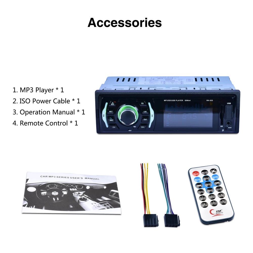 DC12V USB AUX SD 32 GB светлый BT Автомобильный MP3-плеер 7 цветов Подсветка закрепленная панель Автомобильный MP3-плеер BT FM радио