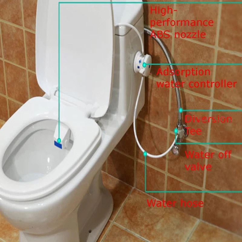 Unisex Bathroom Smart Toilet Bidet Hygiene Water Washing Gun Toilet Flushing Sanitary Bidet Seat WC Bidet for Bathroom Tools