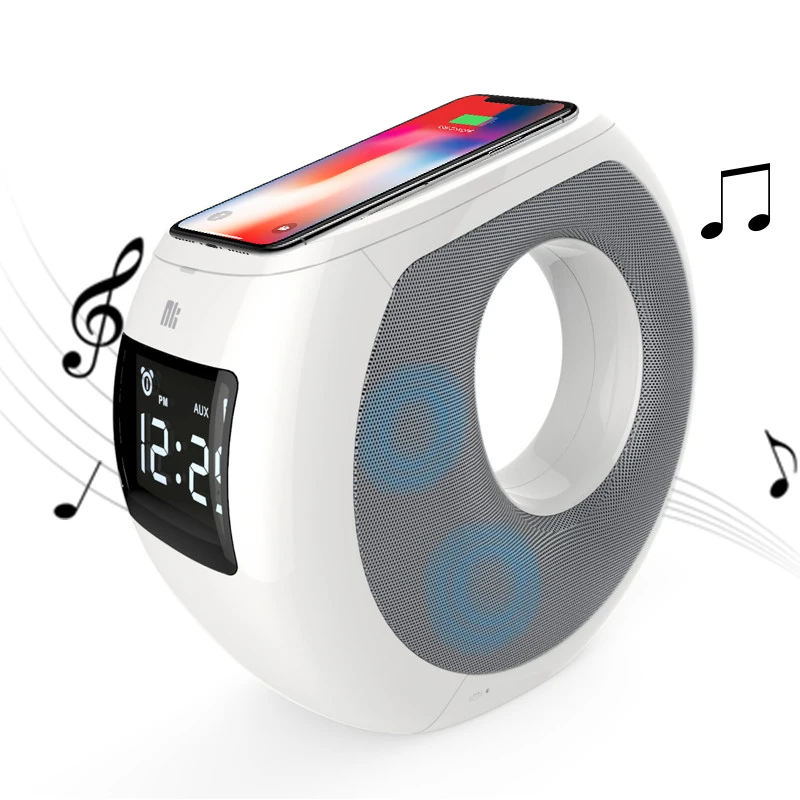 Домой bluetooth-динамик Беспроводное зарядное устройство коврик музыкальный объемного звучания Nillkin уютный MC1 для OnePlus zuk для Samsung для Xiaomi для iPhone 8 8 Plus X