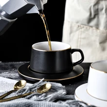 MUZITY керамическая кофейная чашка и блюдце Креативный дизайн фарфоровая чайная чашка набор в скандинавском стиле посуда для напитков