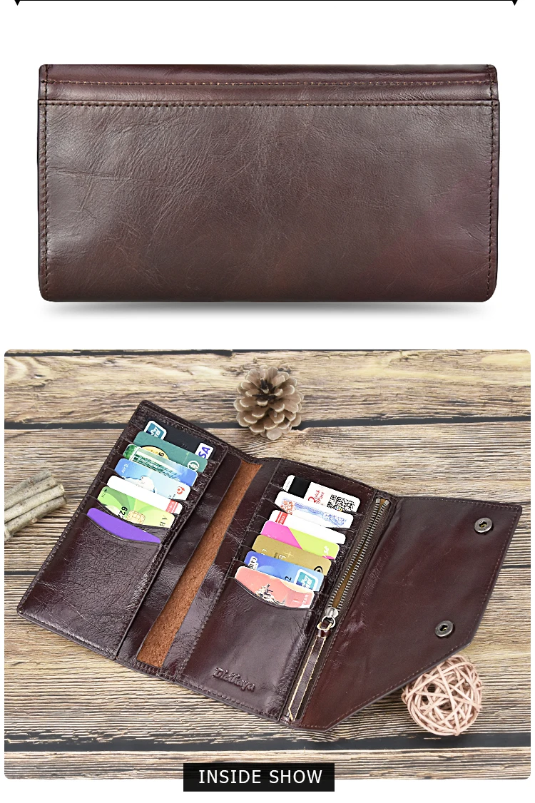 DICIHAYA Классический мягкий кожаный кошелек мужские кошельки европейский и американский Crazy Horse кожаный бумажник держатель для карт Мужские Винтажные бумажники